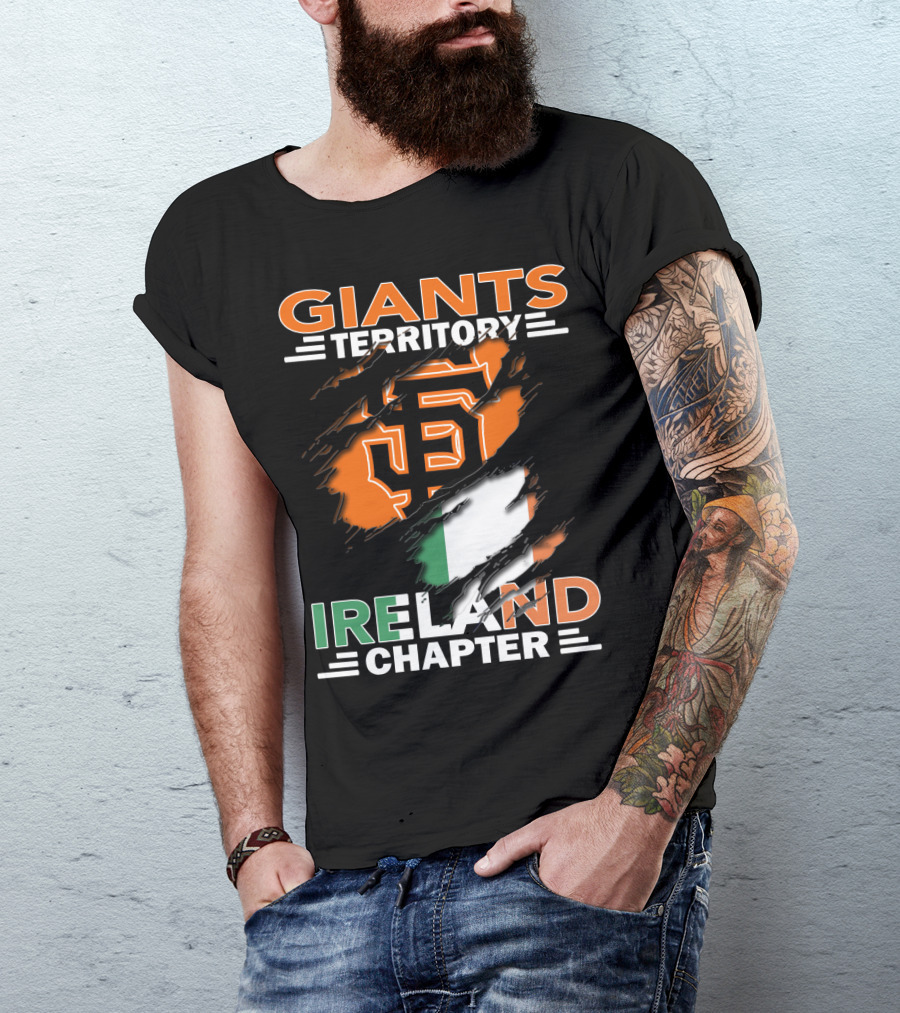Giants Territory Ireland Chapter Sf Giants Irish Flag T-Shirt