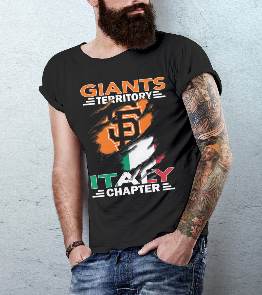 Giants Territory Sf Logo Italy Chapter T-Shirt