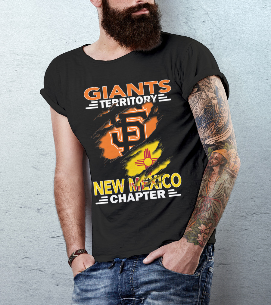 Giants Territory New Mexico Chapter Sf Logo Zia Symbol T-Shirt