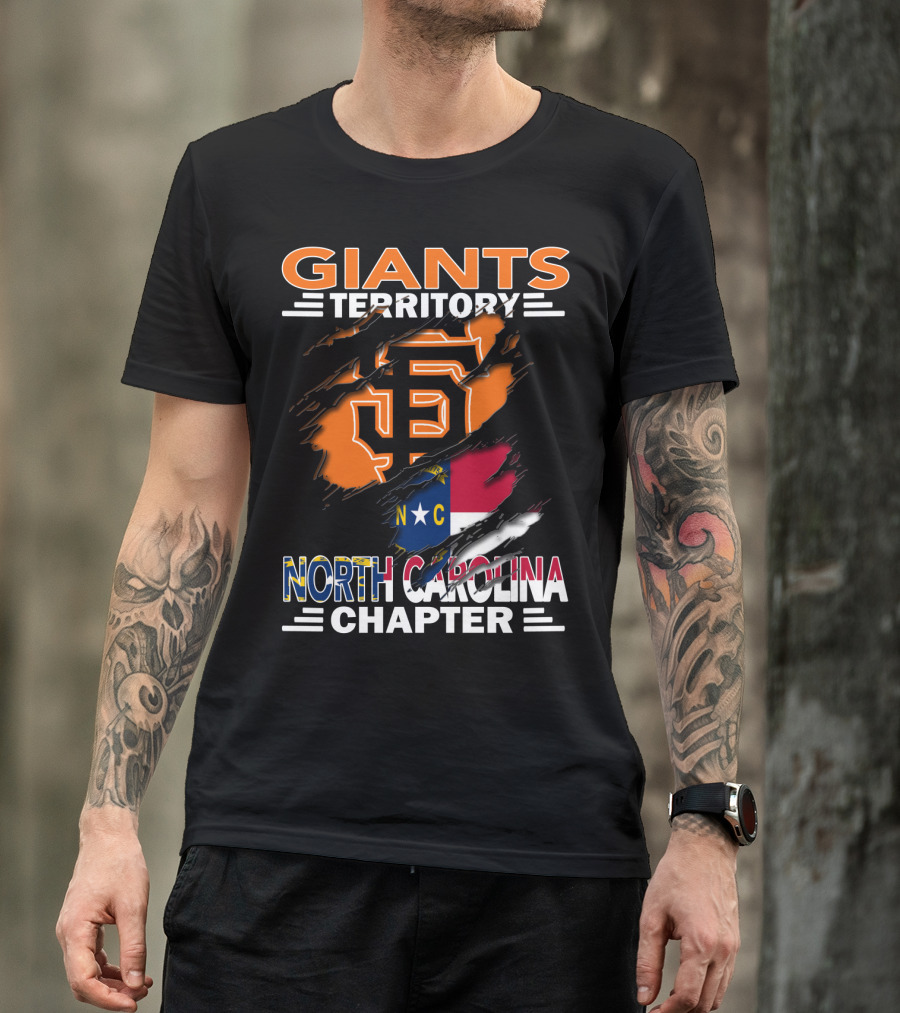 Giants Territory Sf Logo North Carolina Chapter T-Shirt