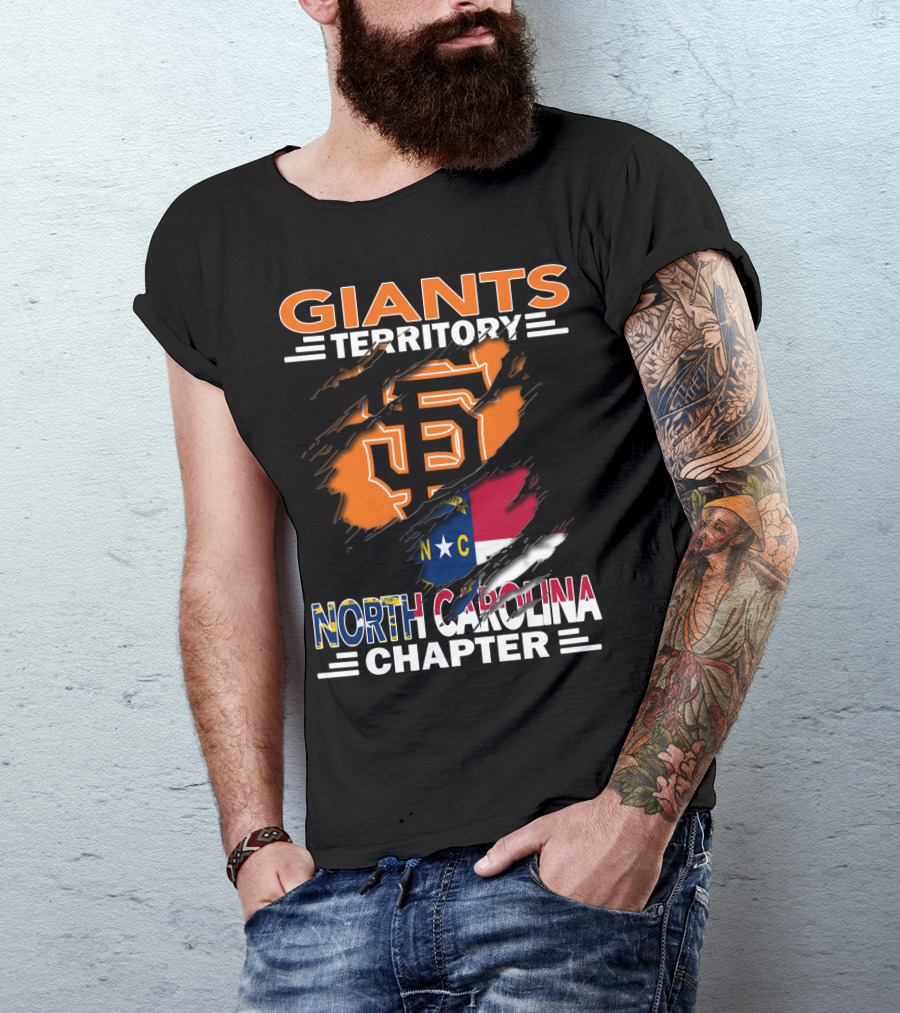 Giants Territory Sf Logo North Carolina Chapter T-Shirt