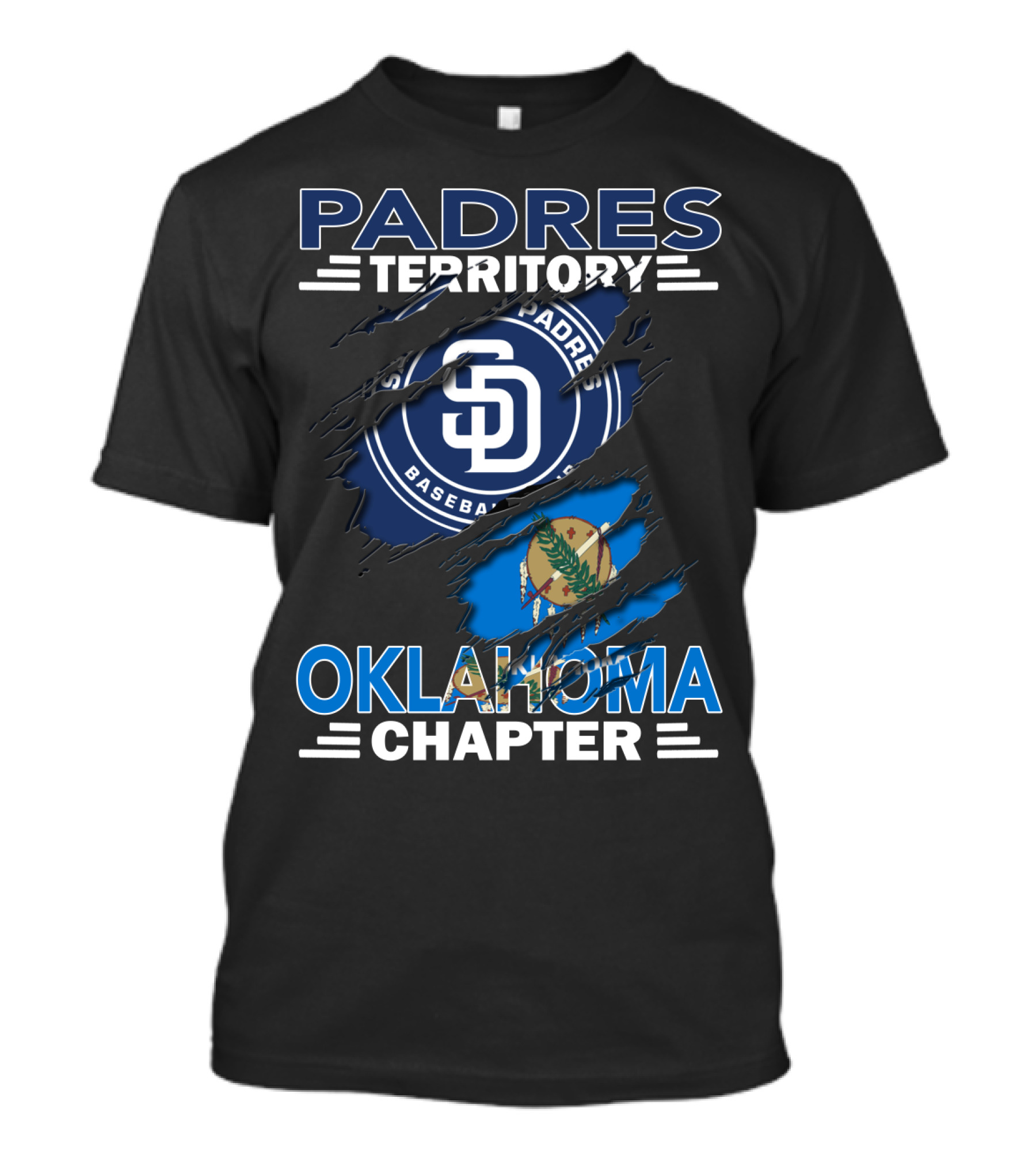 Padres Territory Oklahoma Chapter San Diego Baseball Fans T-Shirt