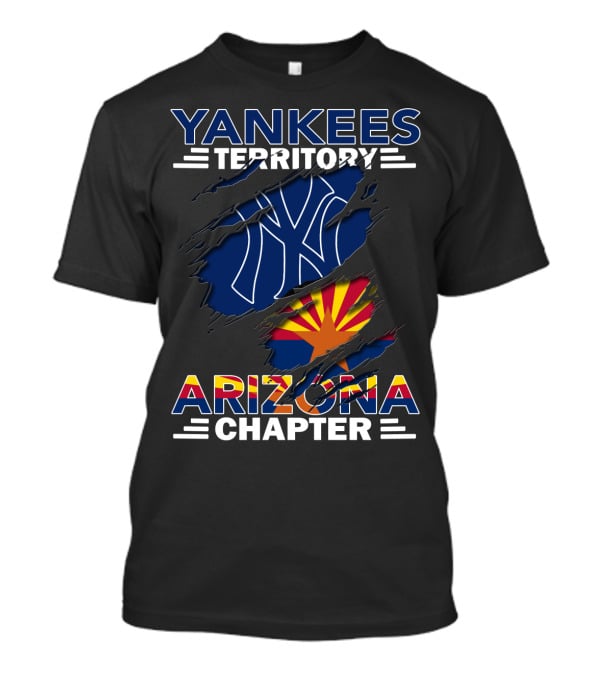 Yankees Territory Arizona Chapter Yankees Logo And Arizona Flag T-Shirt