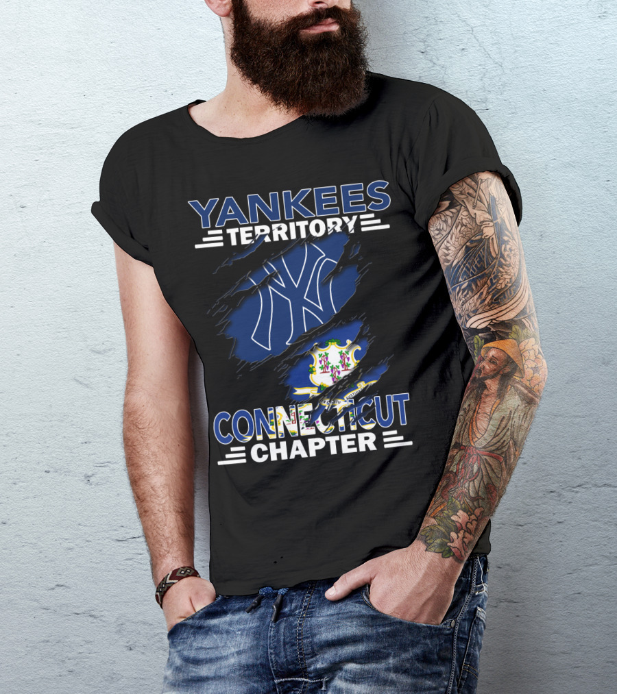 Yankees Territory Connecticut Chapter NY Logo State Pride T-Shirt