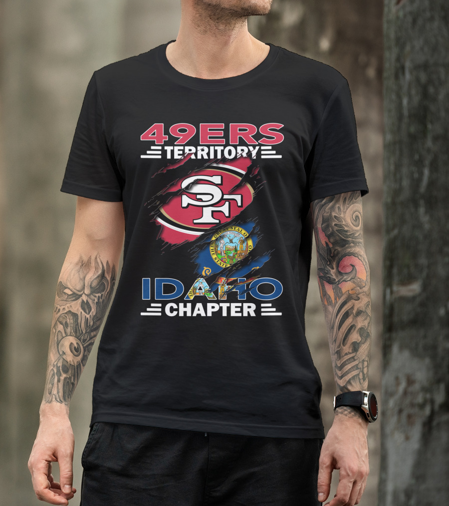 49ers Territory SF Logo Idaho State Emblem Idaho Chapter T-Shirt