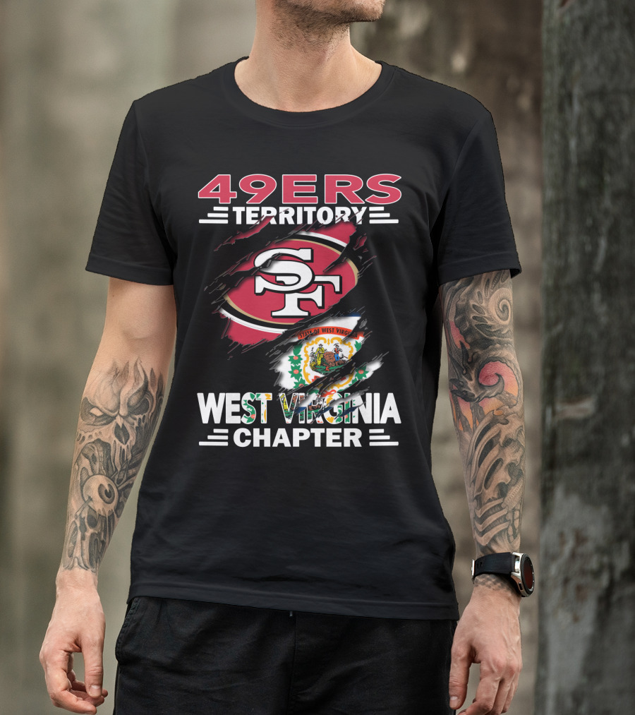 49ers Territory SF Logo West Virginia Chapter State Seal T-Shirt