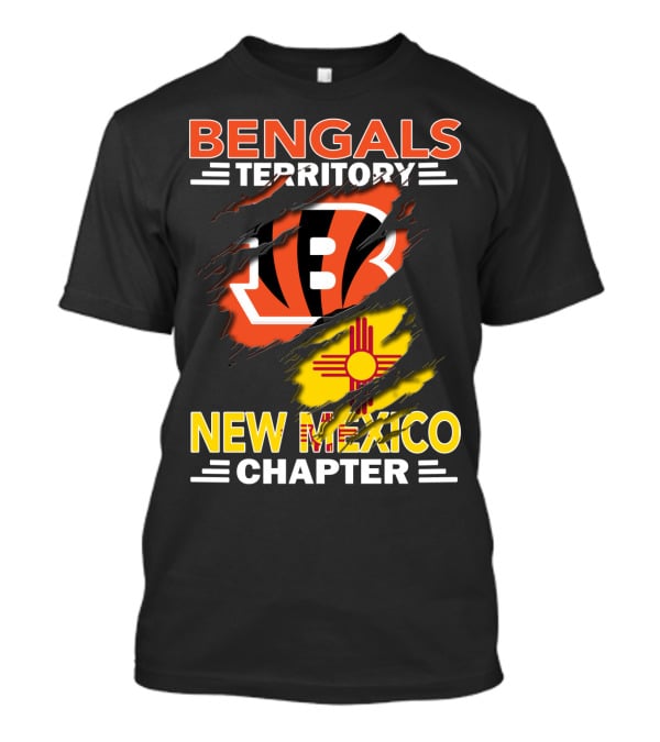 Bengals Territory New Mexico Chapter Ripped T-Shirt