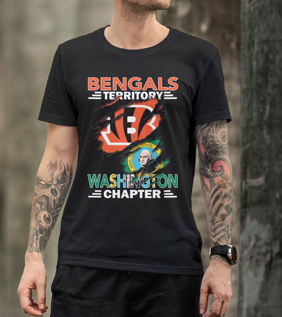 Bengals Territory Washington Chapter State Seal T-Shirt