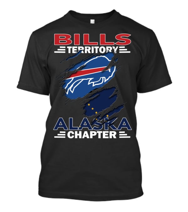 Bills Territory Buffalo Football Alaska Chapter Logo Flag T-Shirt
