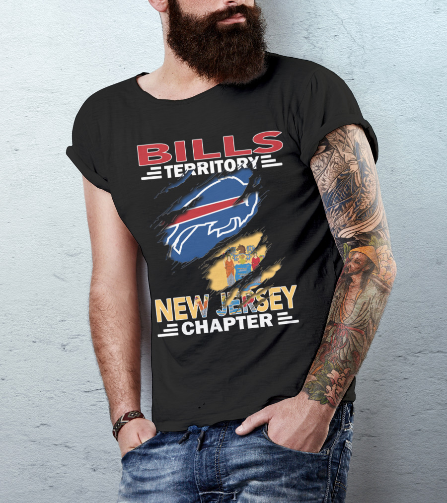 Bills Territory New Jersey Chapter Buffalo Flag T-Shirt