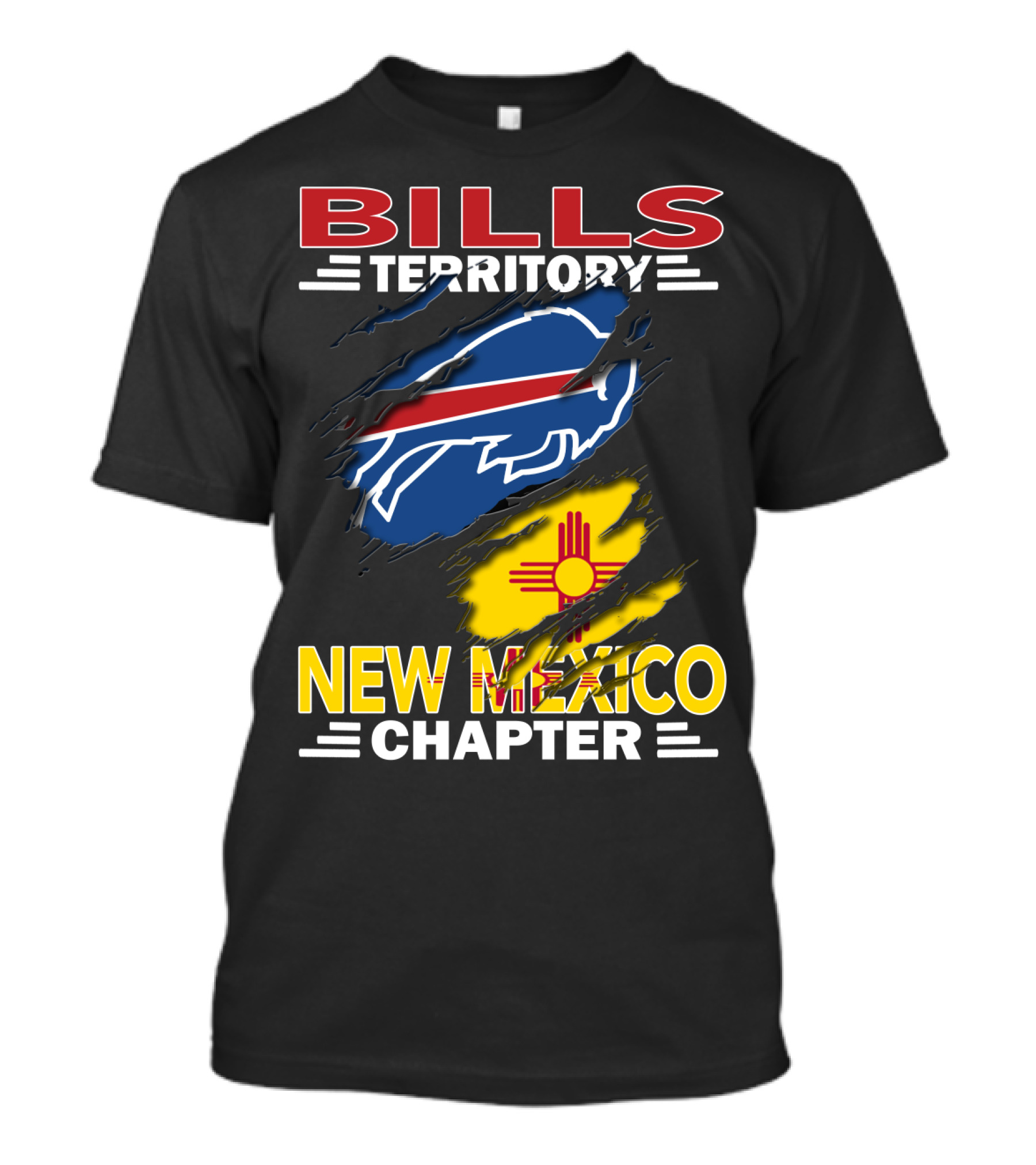 Bills Territory New Mexico Chapter Buffalo Symbol Zia Sun T-Shirt