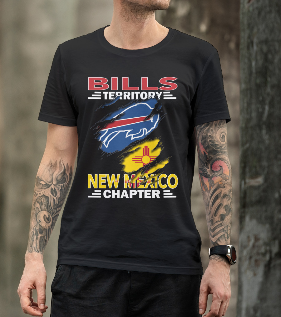 Bills Territory New Mexico Chapter Buffalo Symbol Zia Sun T-Shirt
