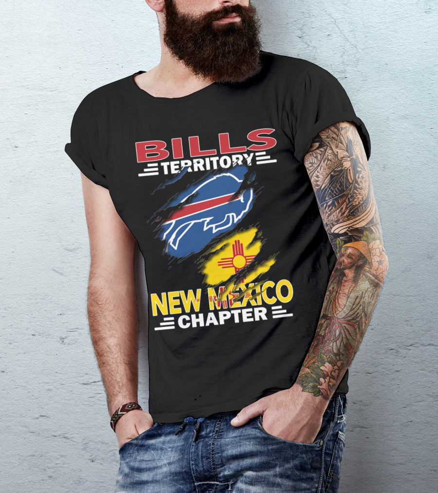 Bills Territory New Mexico Chapter Buffalo Symbol Zia Sun T-Shirt