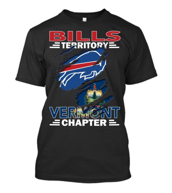 Bills Territory Vermont Chapter Buffalo Sports Team Fan Club T-Shirt
