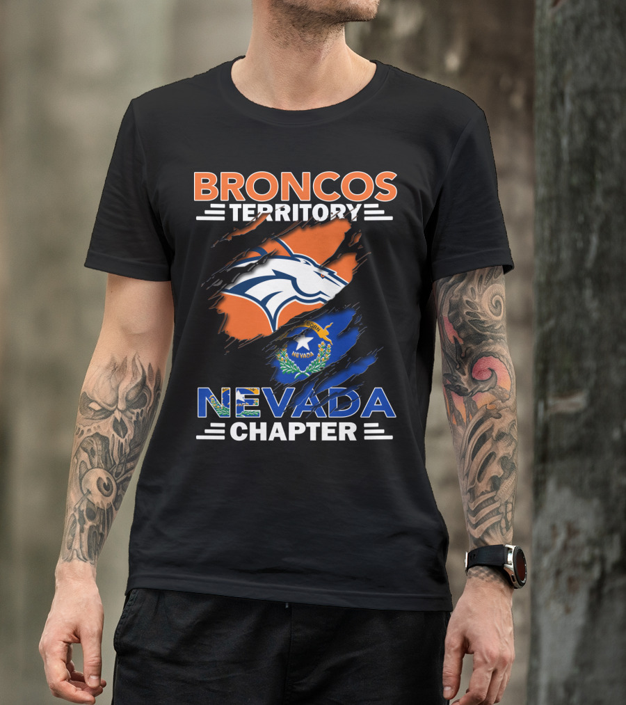 Broncos Territory Nevada Chapter Born Nevada T-Shirt