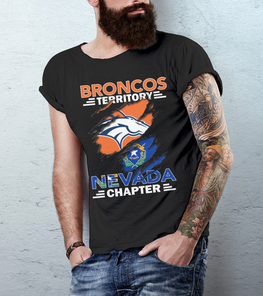 Broncos Territory Nevada Chapter Born Nevada T-Shirt