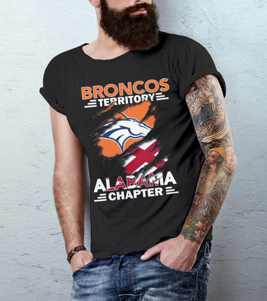 Broncos Territory Alabama Chapter Torn T-Shirt