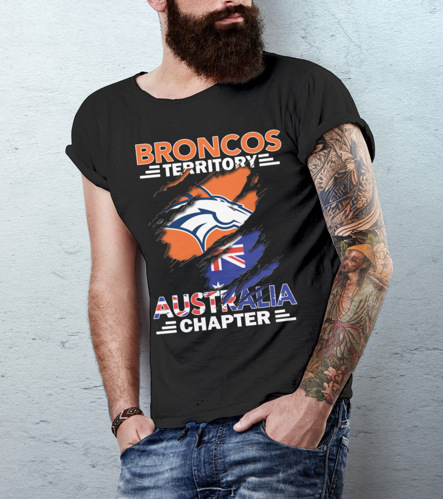 Broncos Territory Australia Chapter Flag T-Shirt