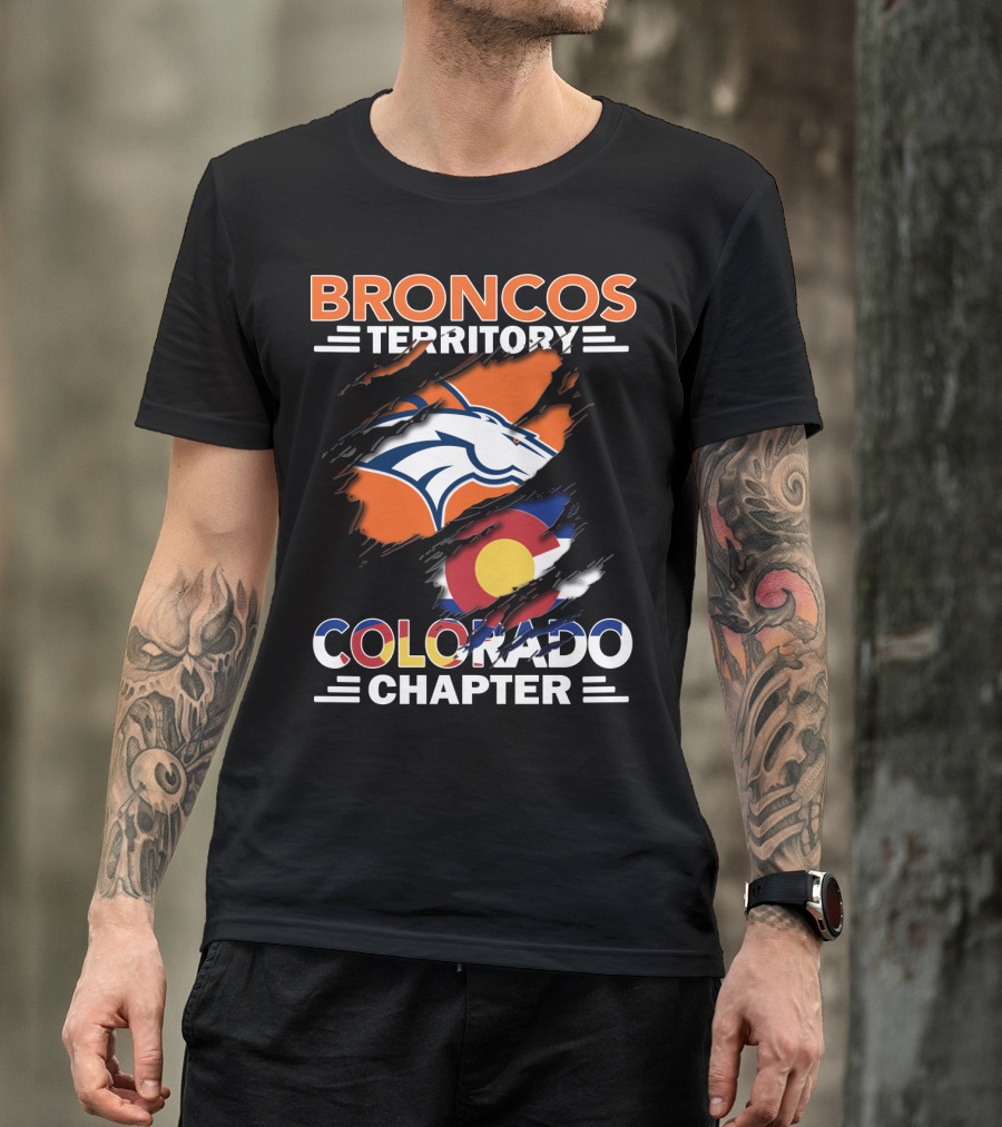 Broncos Territory Colorado Chapter Denver Football Pride T-Shirt