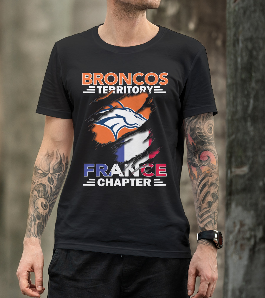 Broncos Territory France Chapter French Flag Fan Edition T-Shirt