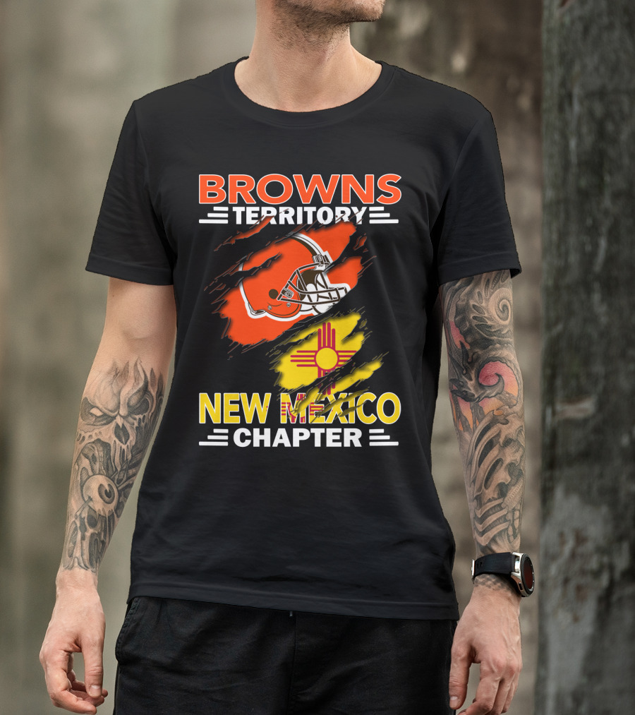 Browns Territory New Mexico Chapter Helmet And Zia T-Shirt