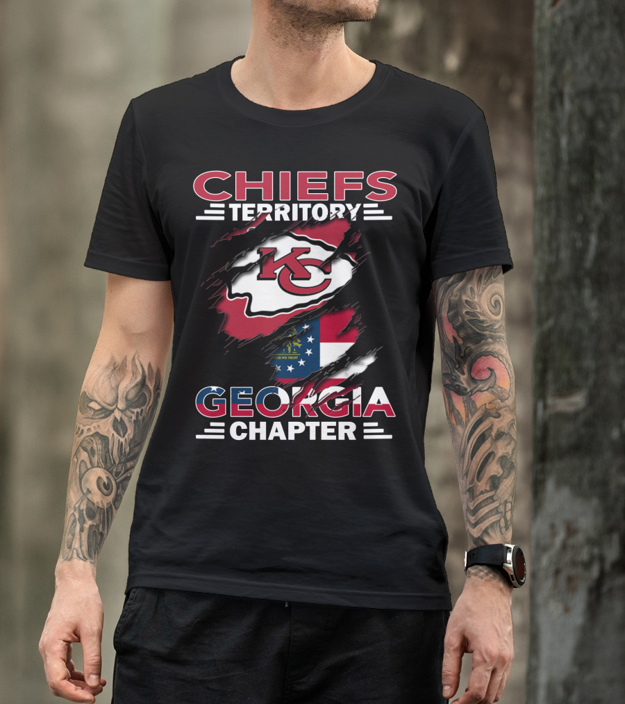 Chiefs Territory Georgia Chapter Kansas City Football Fan Club T-Shirt