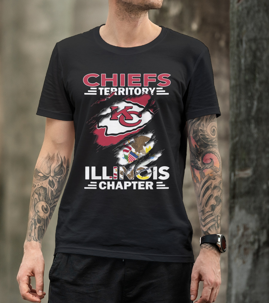 Chiefs Territory KC Logo Illinois Chapter T-Shirt