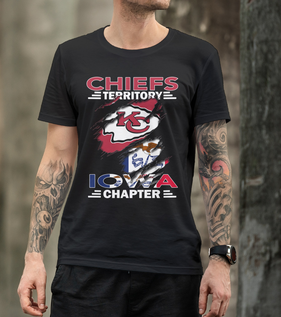 Chiefs Territory Iowa Chapter Kansas City Flag T-Shirt