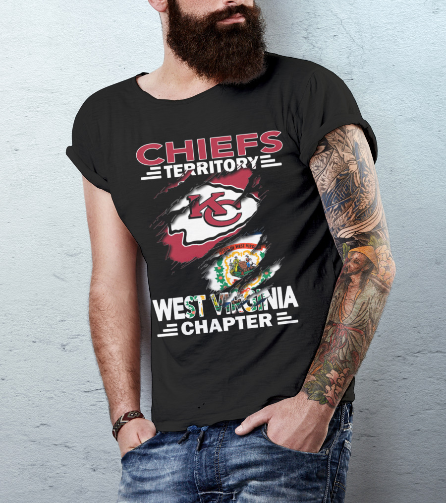 Chiefs Territory West Virginia Chapter State Flag Integration T-Shirt