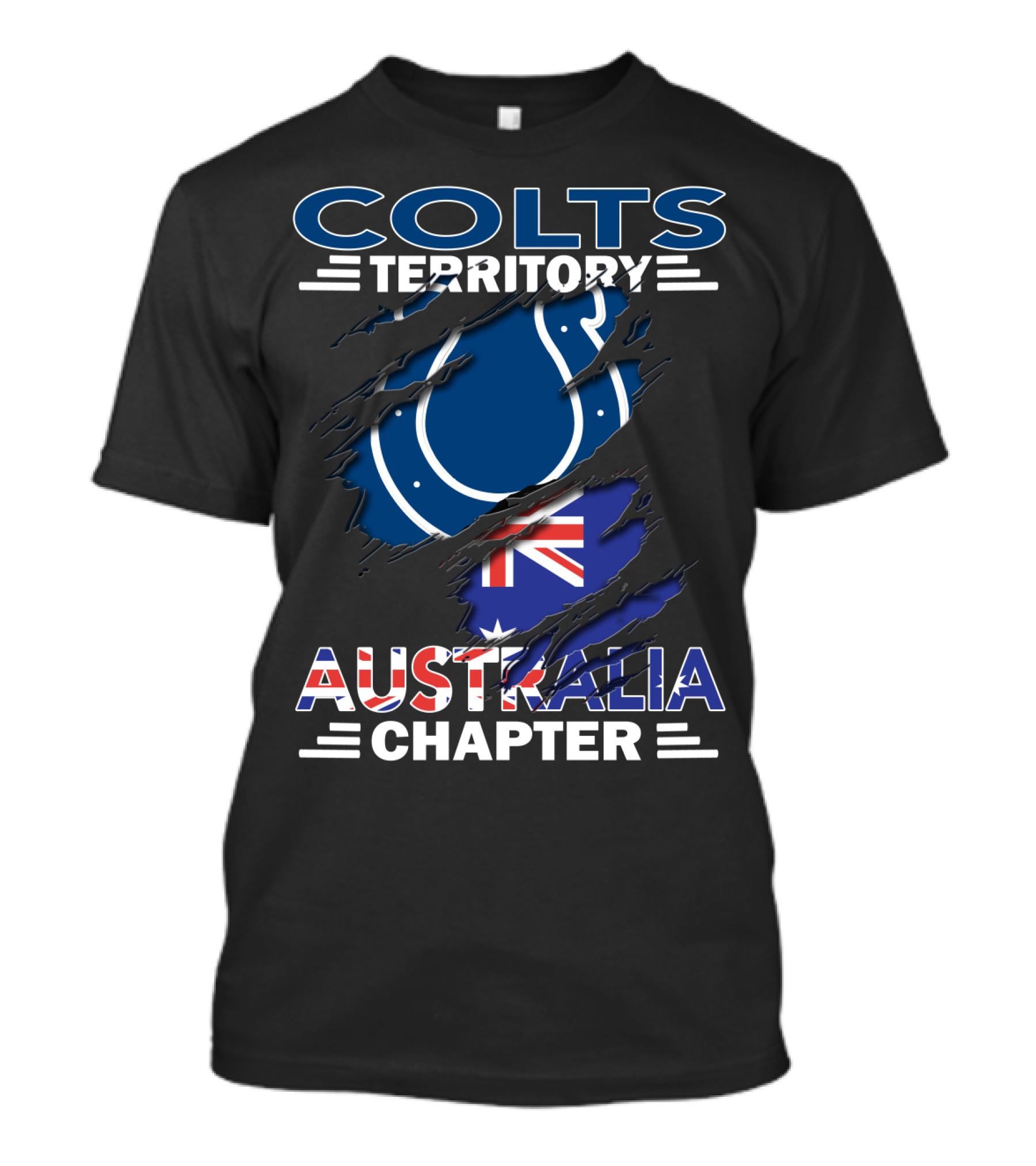 Colts Territory Australia Chapter Flag Emblem T-Shirt