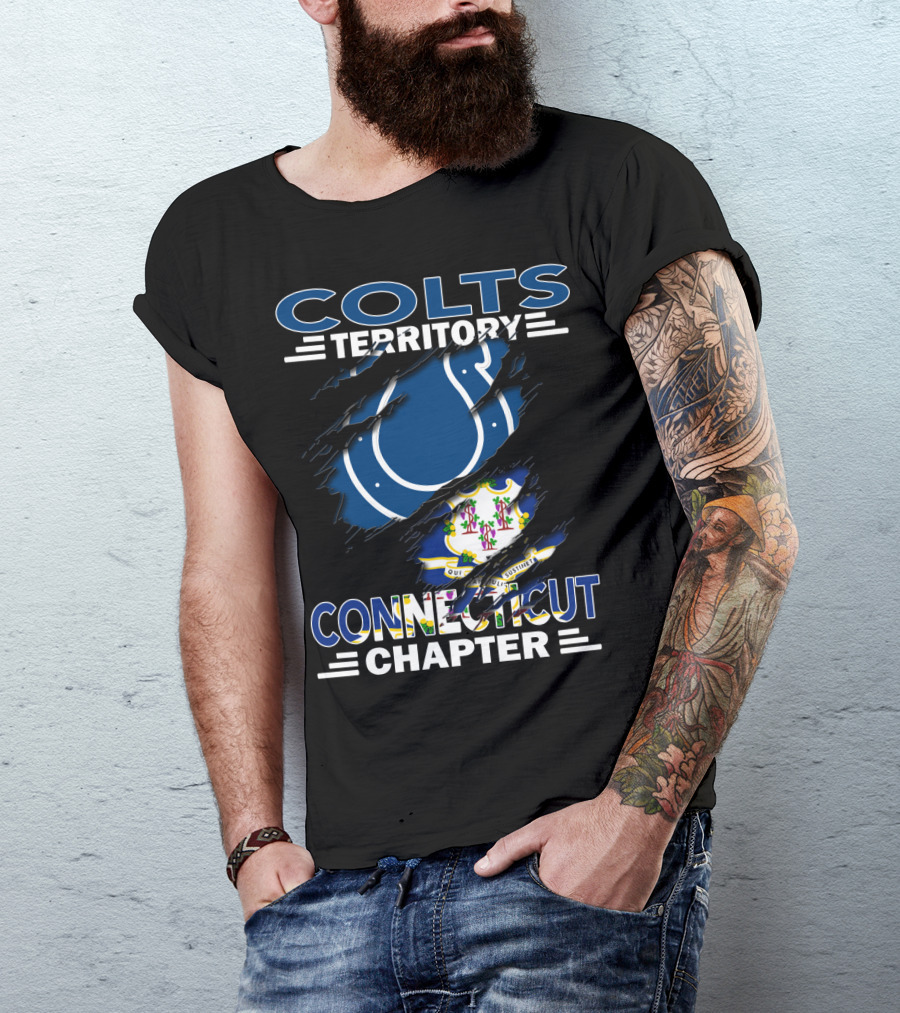 Colts Territory Connecticut Chapter Symbol Décoché T-Shirt