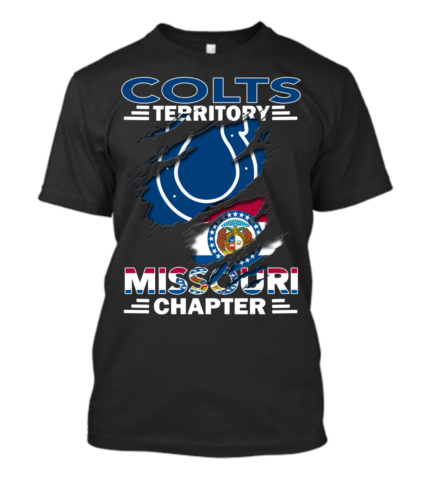 Colts Territory Missouri Chapter Flag Crest T-Shirt