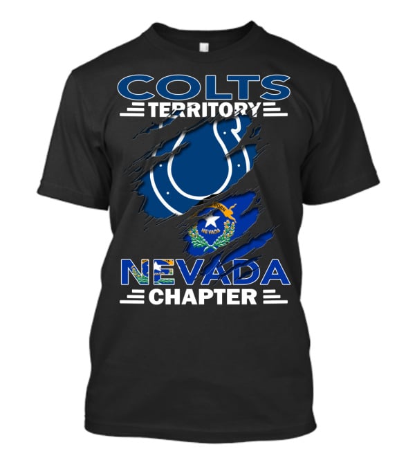 Colts Territory Nevada Chapter Indianapolis Colts Nevada Flag Combination T-Shirt