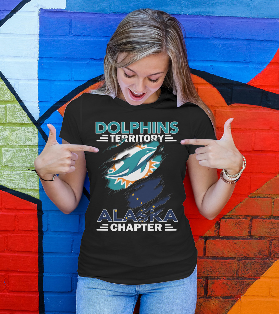Dolphins Territory Alaska Chapter Miami Dolphins Fan Club T-Shirt