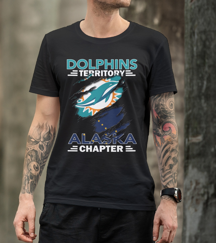 Dolphins Territory Alaska Chapter Miami Dolphins Fan Club T-Shirt