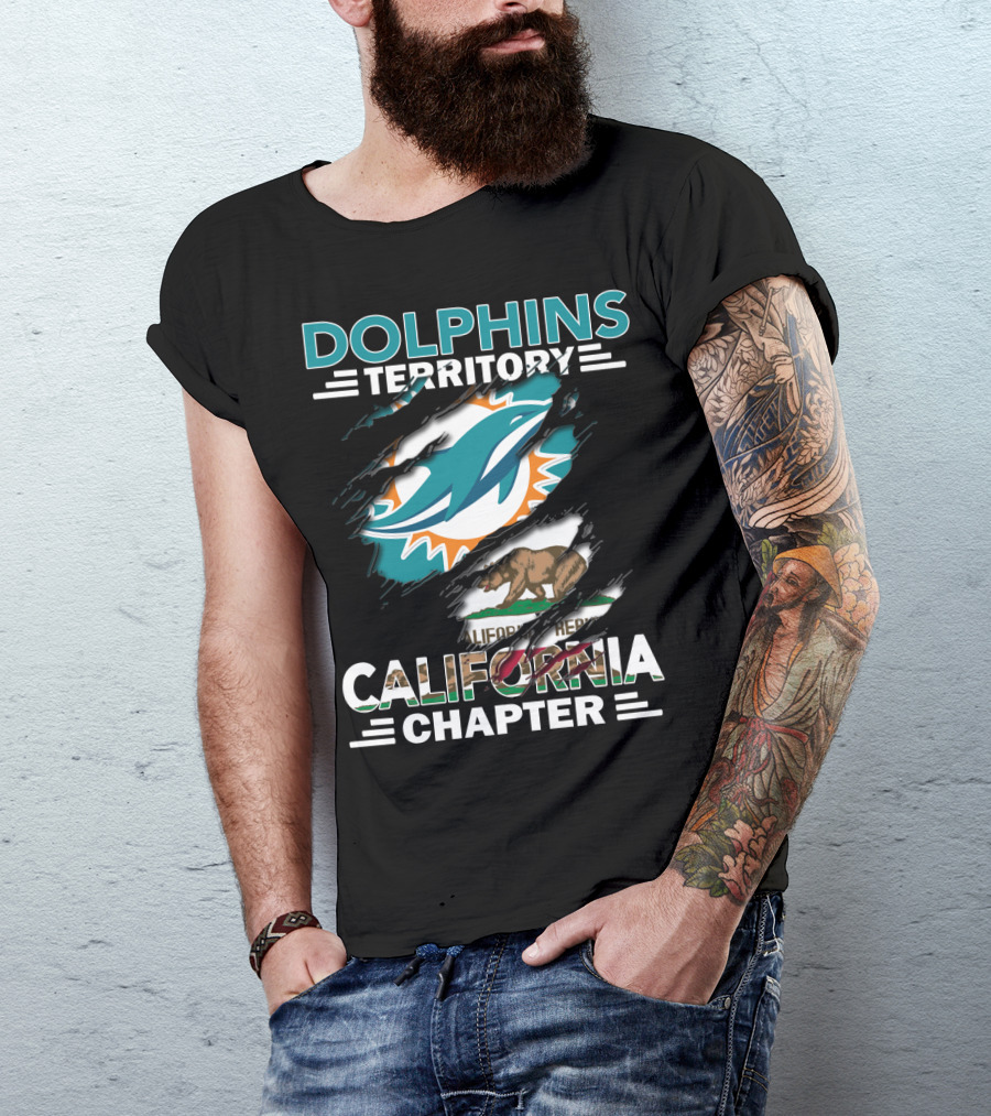 Dolphins Territory California Chapter California Republic Dolphins T-Shirt