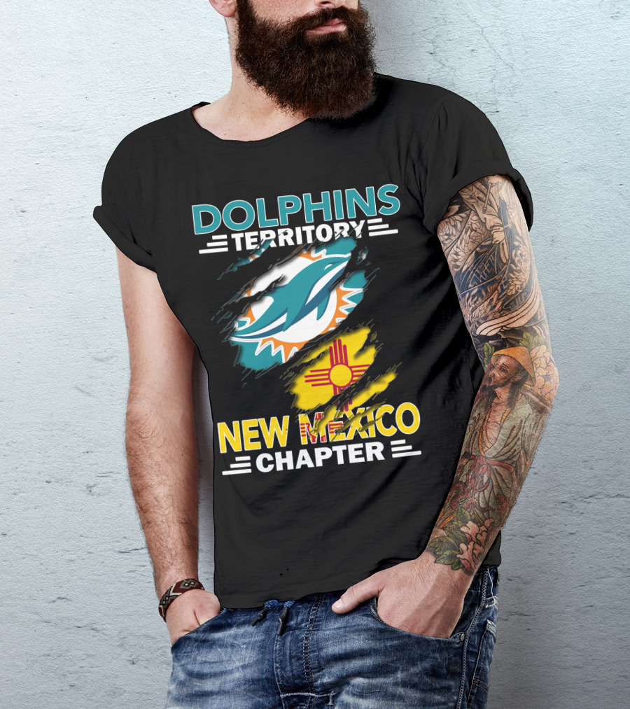 Dolphins Territory New Mexico Chapter Miami Dolphins Zia T-Shirt