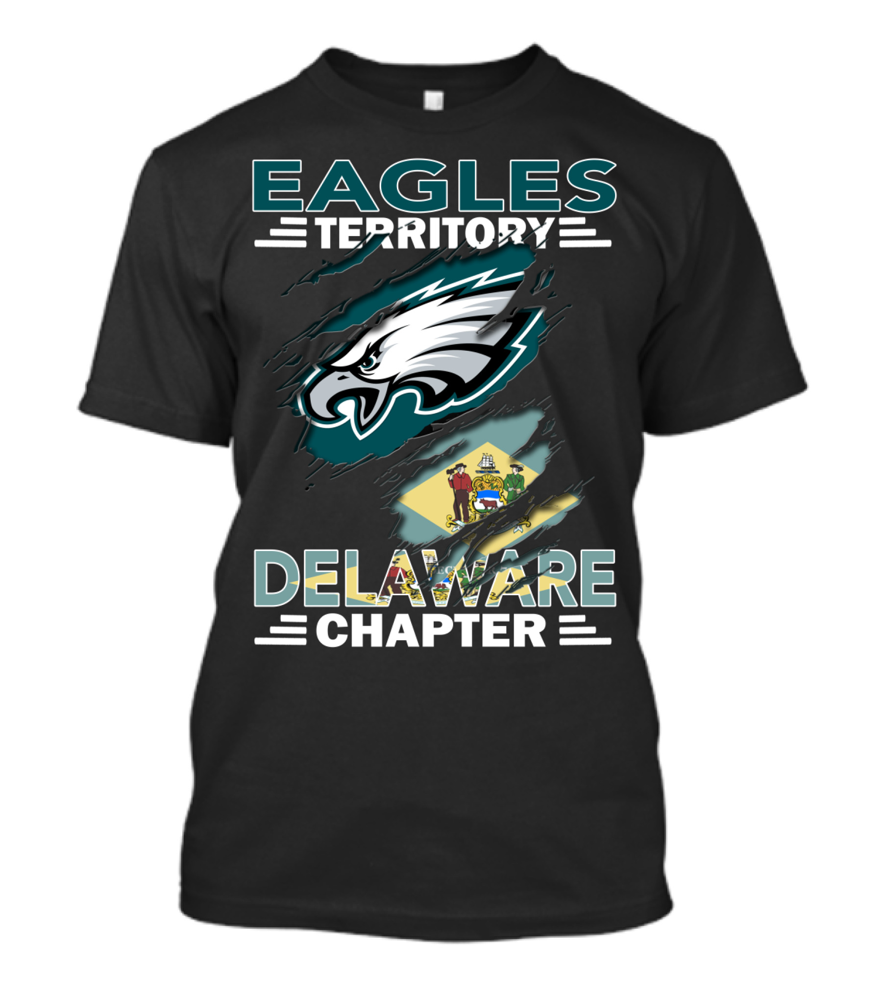 Eagles Territory Delaware Chapter Philadelphia Football Fan Club T-Shirt