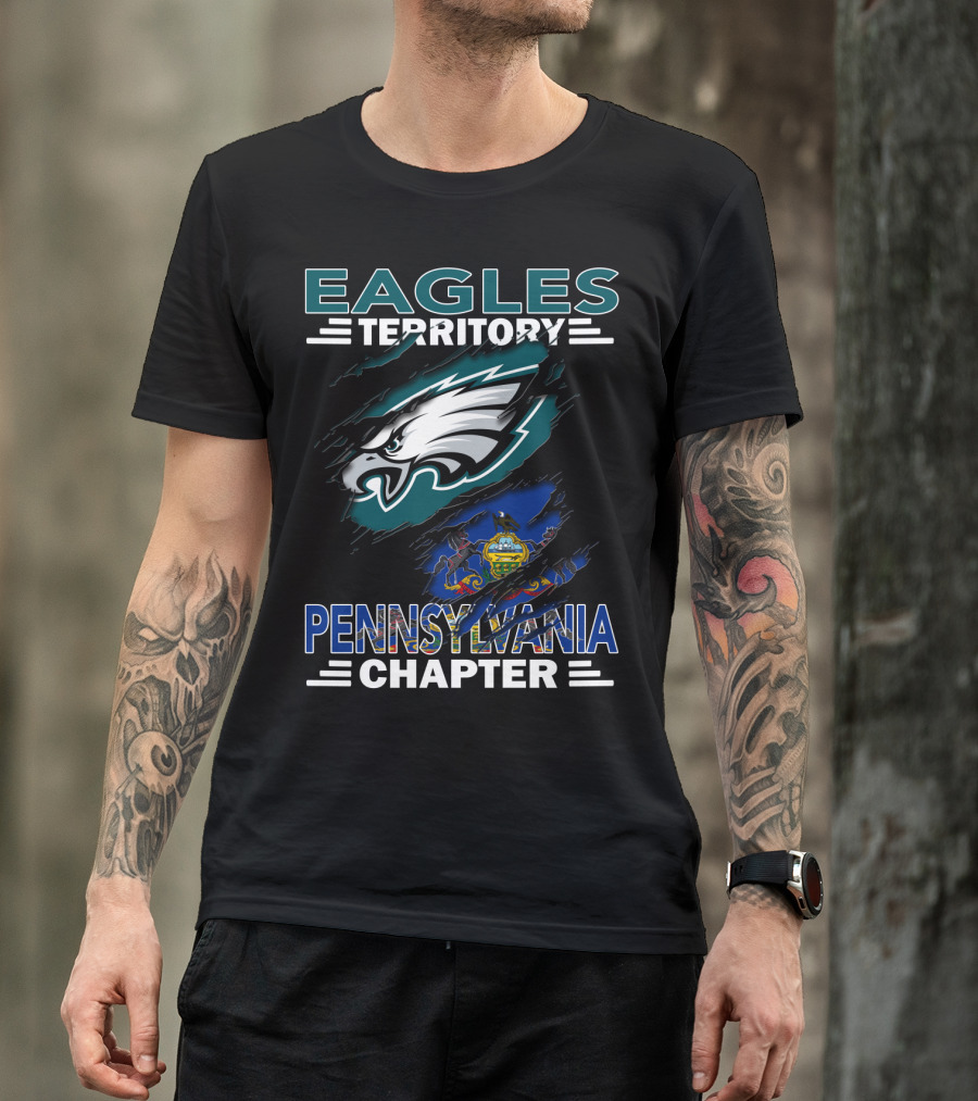 Eagles Territory Pennsylvania Chapter Philadelphia Football T-Shirt