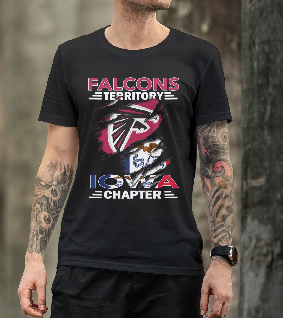 Falcons Territory Iowa Chapter Flag T-Shirt