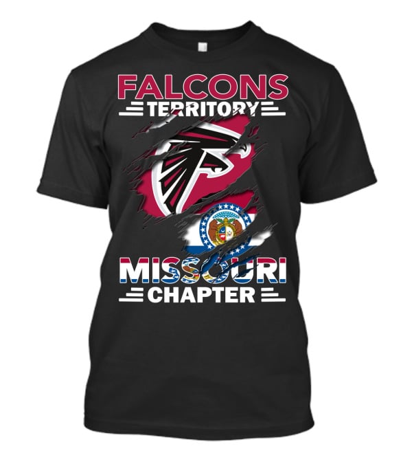 Falcons Territory Missouri Chapter Logo With State T-Shirt