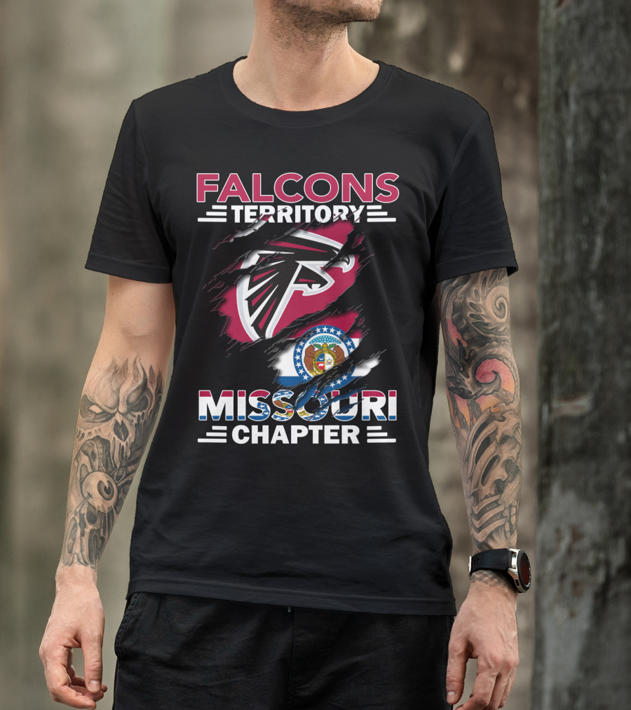 Falcons Territory Missouri Chapter Logo With State T-Shirt