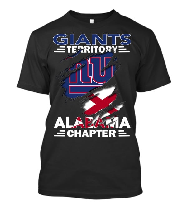 Giants Territory Alabama Chapter New York Football T-Shirt