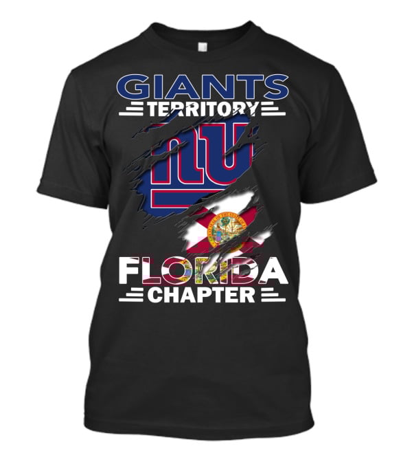 Giants Territory NY Logo Florida Chapter Flag T-Shirt