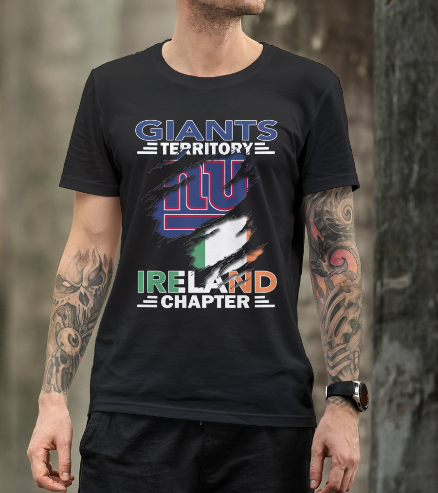 Giants Territory Ireland Chapter New York Giants Irish Flag T-Shirt