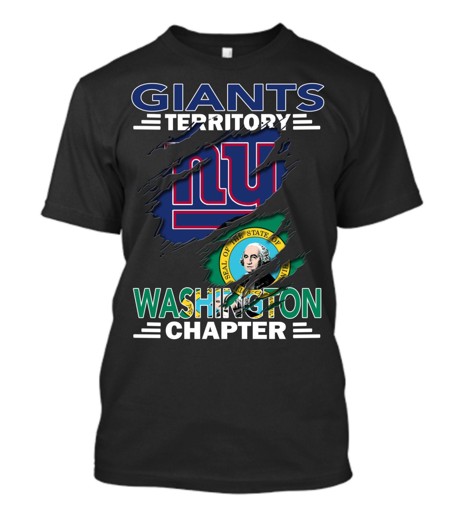 GIANTS TERRITORY WASHINGTON CHAPTER SEAL NY T-Shirt