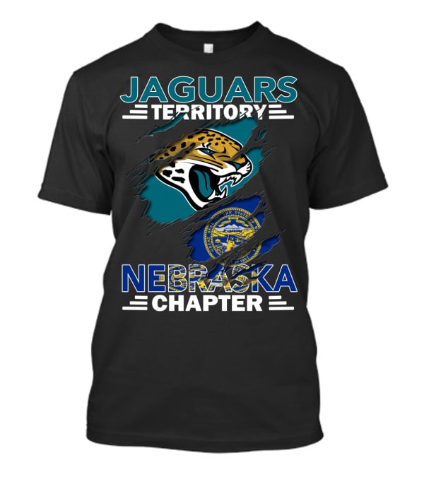 Jaguars Territory Nebraska Chapter With State Seal And Jaguar Head T-Shirt