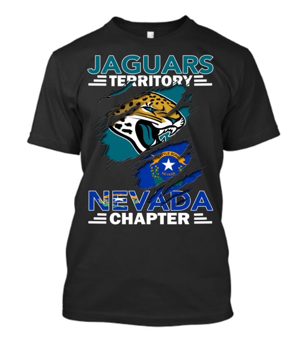 Jaguars Territory Nevada Chapter Battle Born Flag Emblem T-Shirt