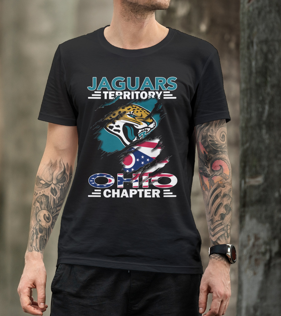 Jaguars Territory Ohio Chapter Jaguars Logo Ohio Flag T-Shirt