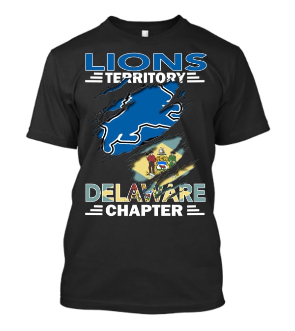 Lions Territory Delaware Chapter State Emblem T-Shirt